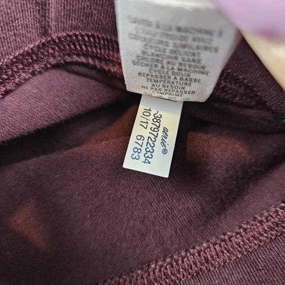 Aerie Burgundy Leggings Medium - Picture 3 of 7